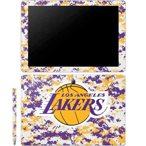 NBA Los Angeles Lakers Digi Camo Galaxy Book 12in Skin